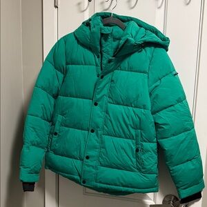 BCBGeneration Women's Green Puffer Jacket